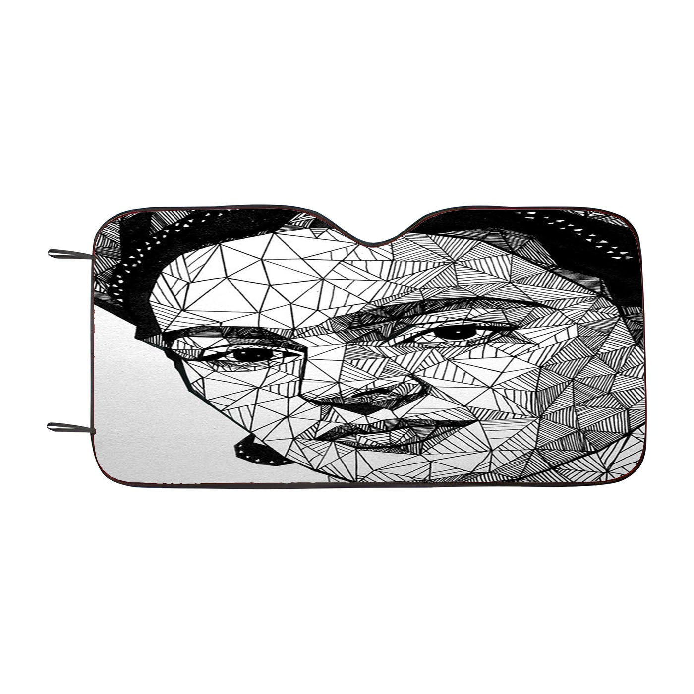 Geometric Frida Kahlo Car Windshield Sunshade