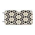 Geometric Ornamental Flowers Car Windshield Sunshade