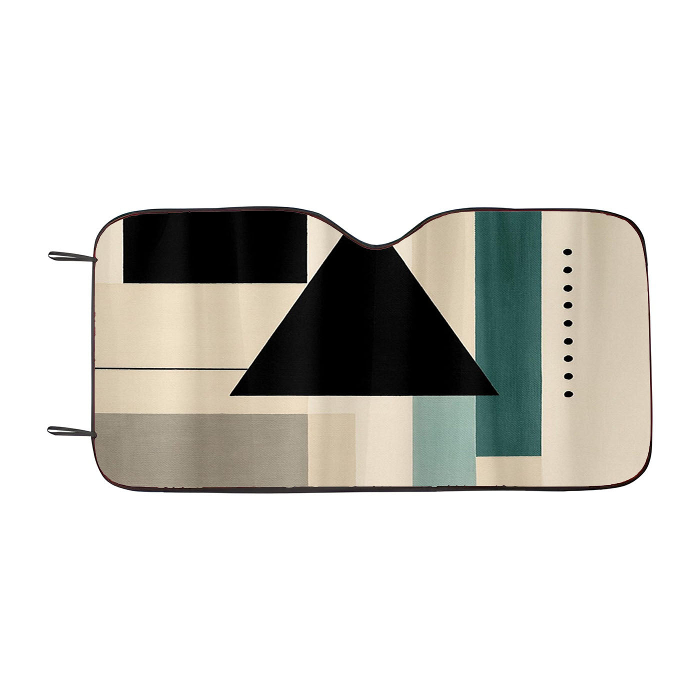 Geometric Triangle And Stripe Car Windshield Sunshade