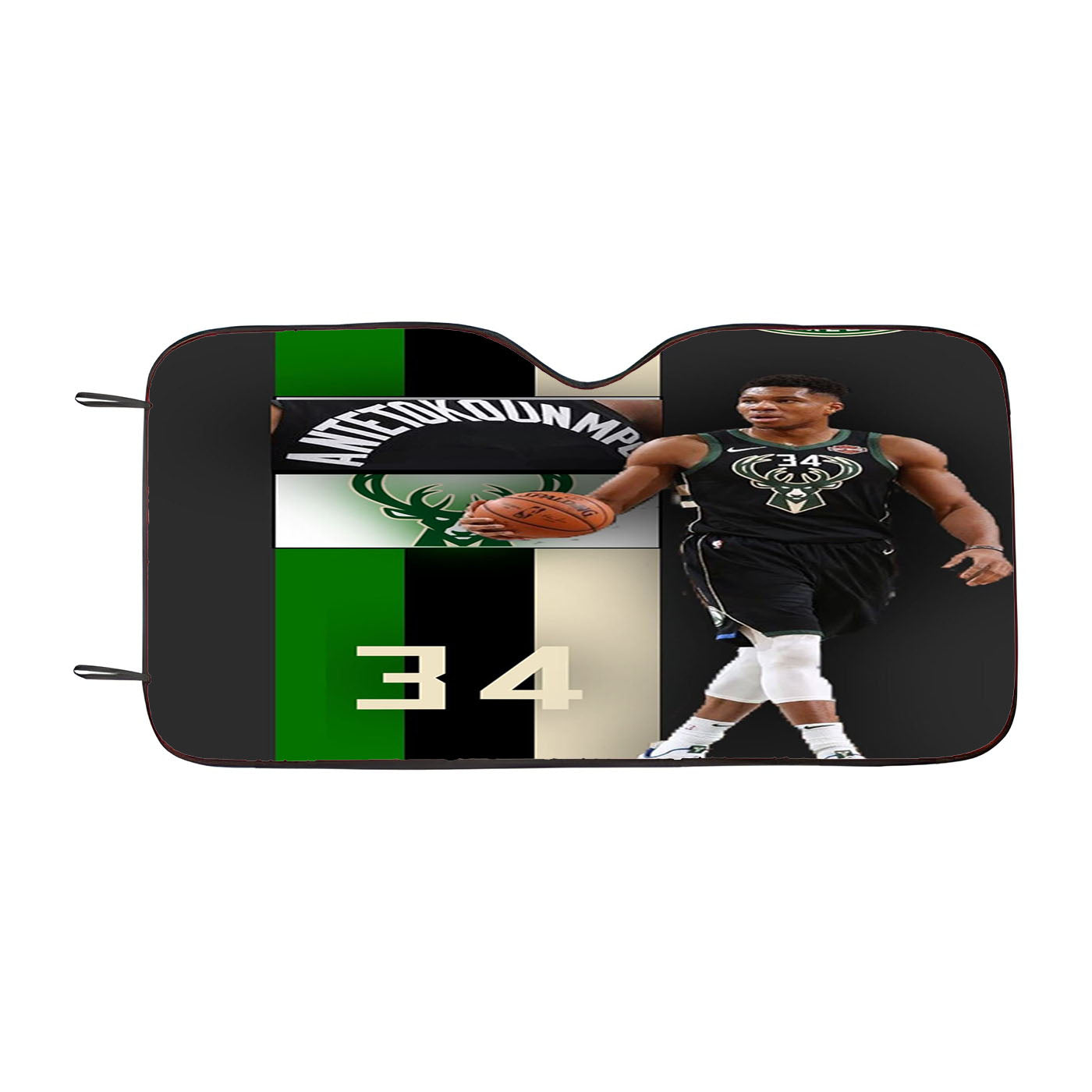 Gianis Antetokounmpo Milwaukee Bucks 34 Car Windshield Sunshade