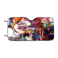 Girls Abstract Art Line Car Windshield Sunshade