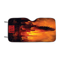 Godzilla In Skyline Car Windshield Sunshade