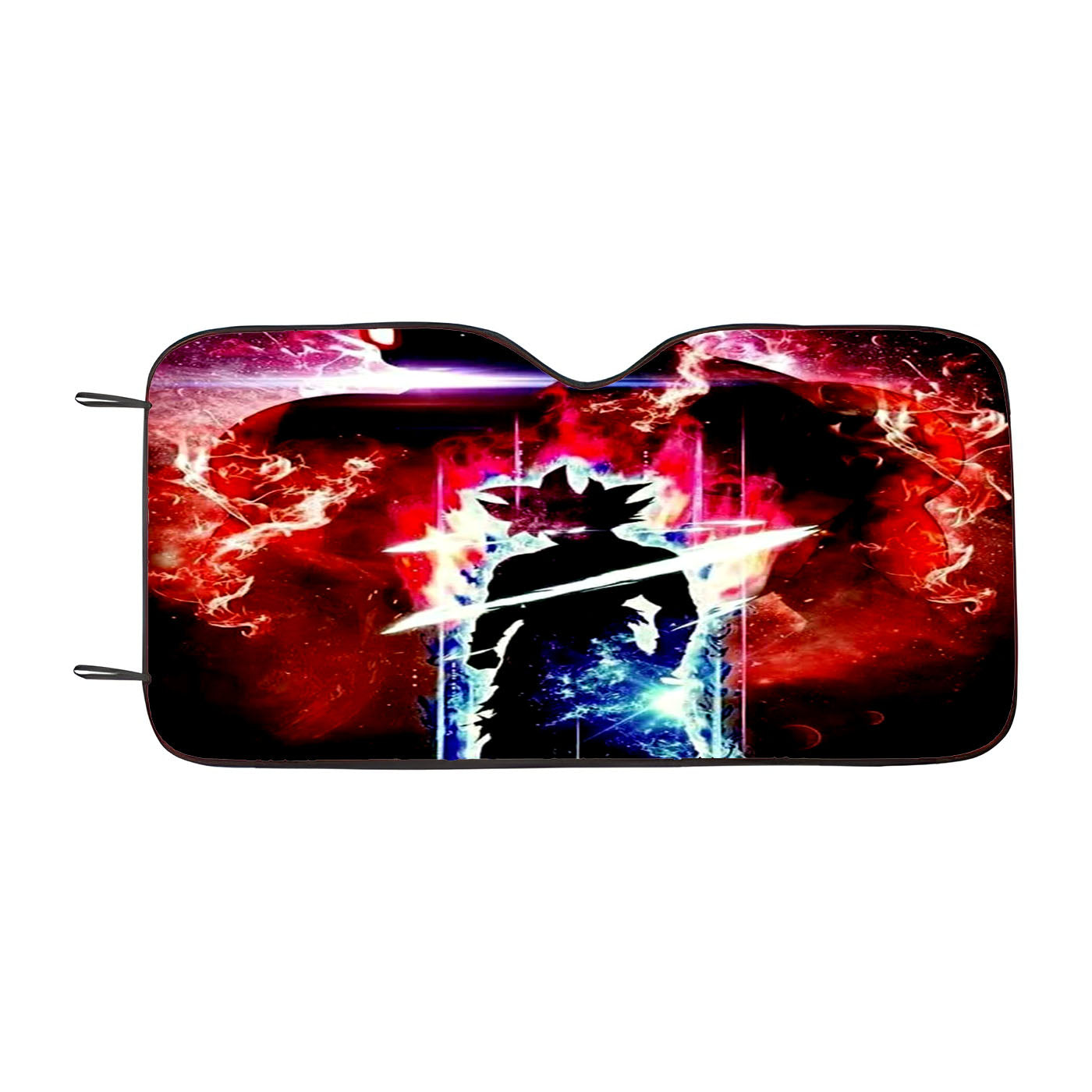 Goku Blue Red Flash Car Windshield Sunshade