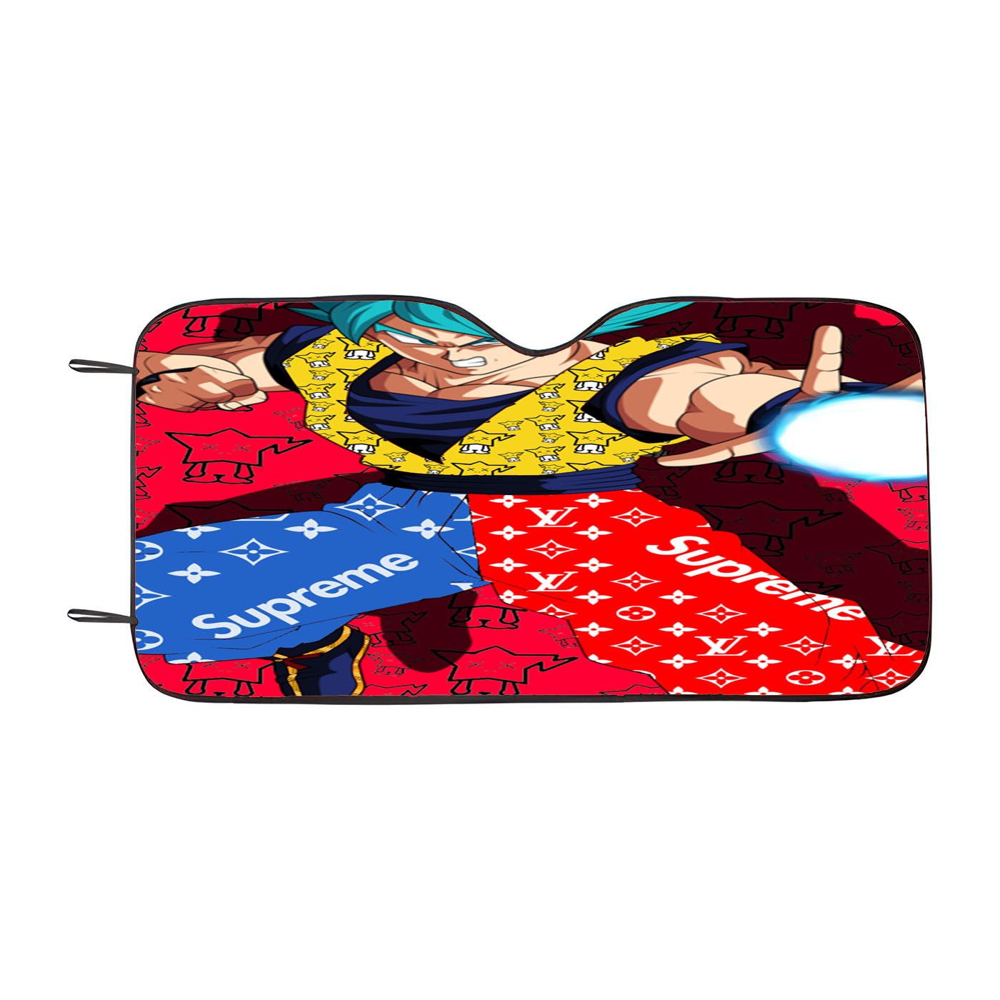 Goku Hype Pattern Car Windshield Sunshade