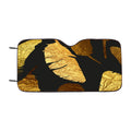 Gold Feather Pattern Car Windshield Sunshade