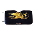 Gold In The Dark Vintage Notre Dame Logo Wallpaper Car Windshield Sunshade