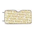 Gold Pattern Shine Cheetah Car Windshield Sunshade