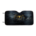 Gold Spiderman Logo Art Wallpaper Car Windshield Sunshade