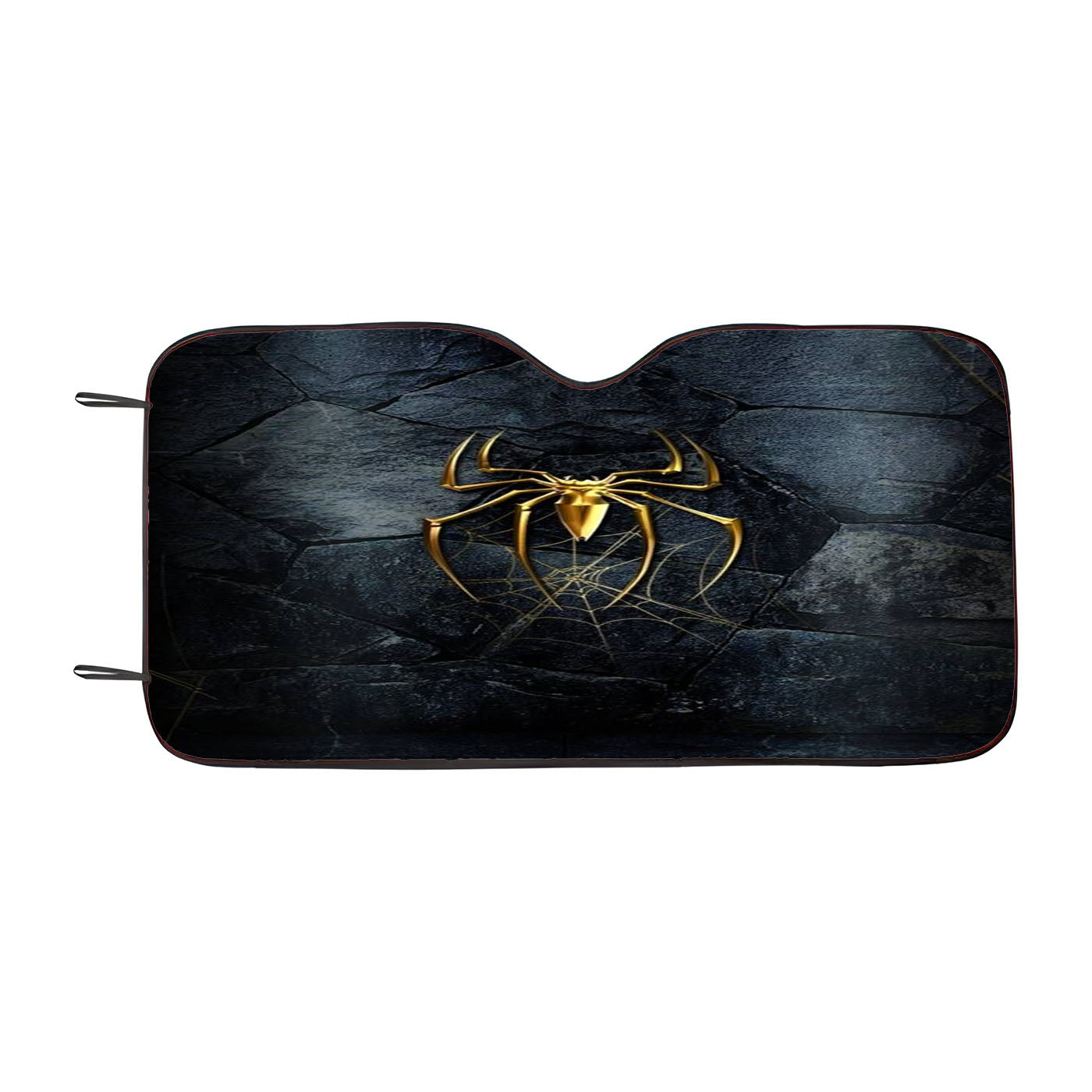 Gold Spiderman Logo Art Wallpaper Car Windshield Sunshade