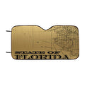 Golden State Of Florida Car Windshield Sunshade