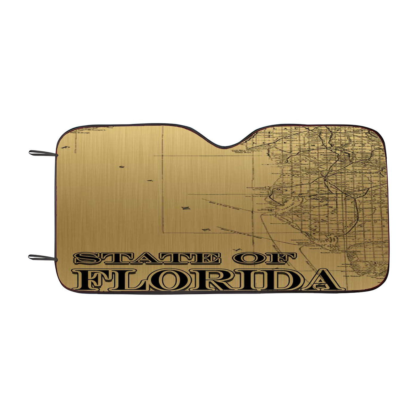 Golden State Of Florida Car Windshield Sunshade
