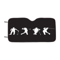Golf Silhouettes Car Windshield Sunshade