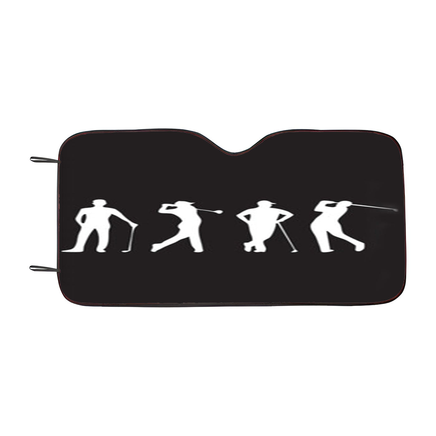 Golf Silhouettes Car Windshield Sunshade