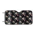 Gothic Floral Car Windshield Sunshade