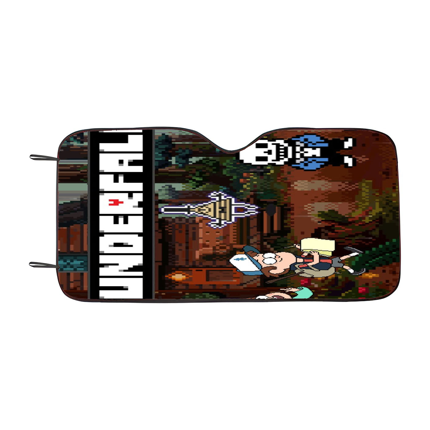 Gravity Falls On Underfall Car Windshield Sunshade