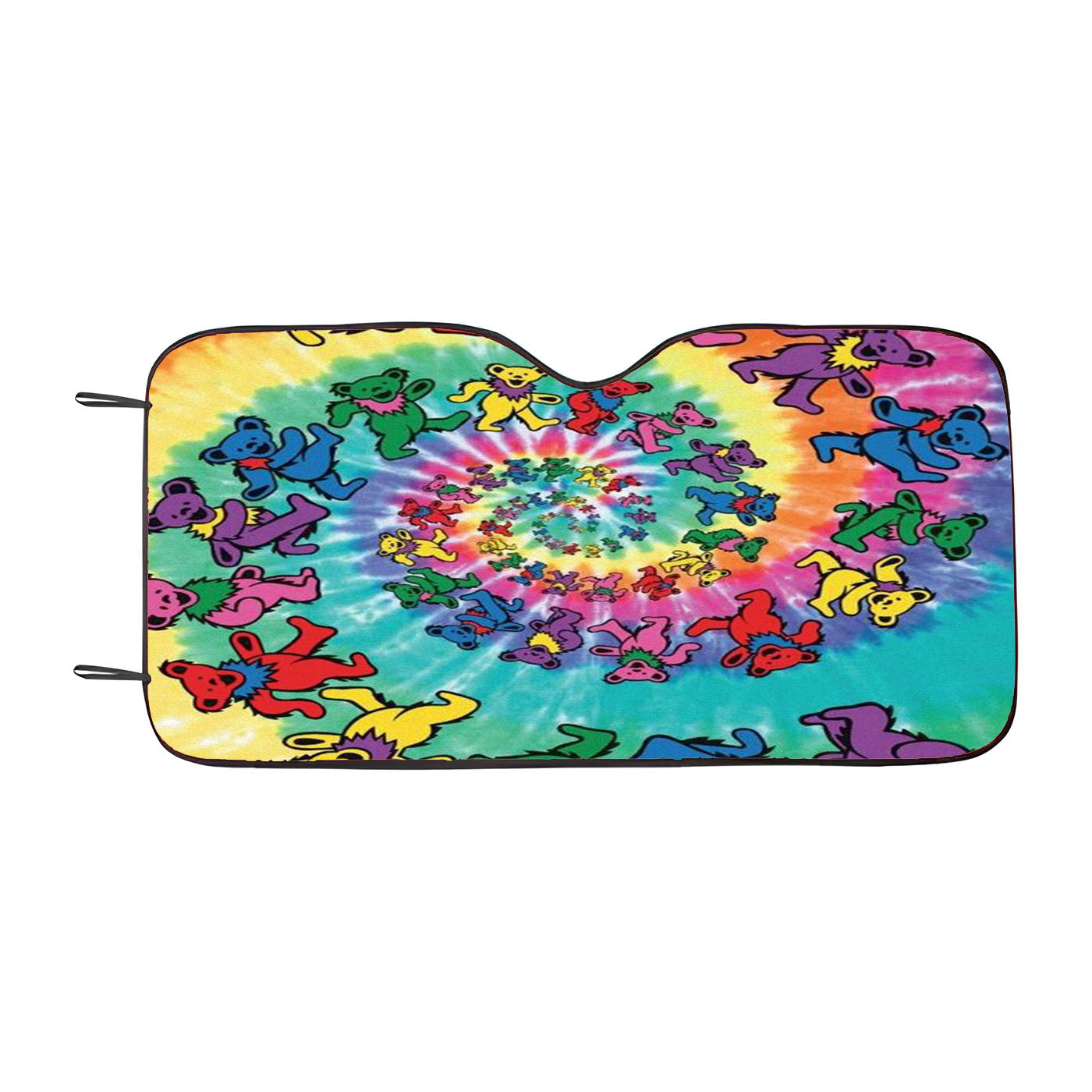 Greatful Dead Long Strange Trip It%27S Been Trippy Tie Dye Car Windshield Sunshade