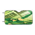 Green Arrow Art Car Windshield Sunshade