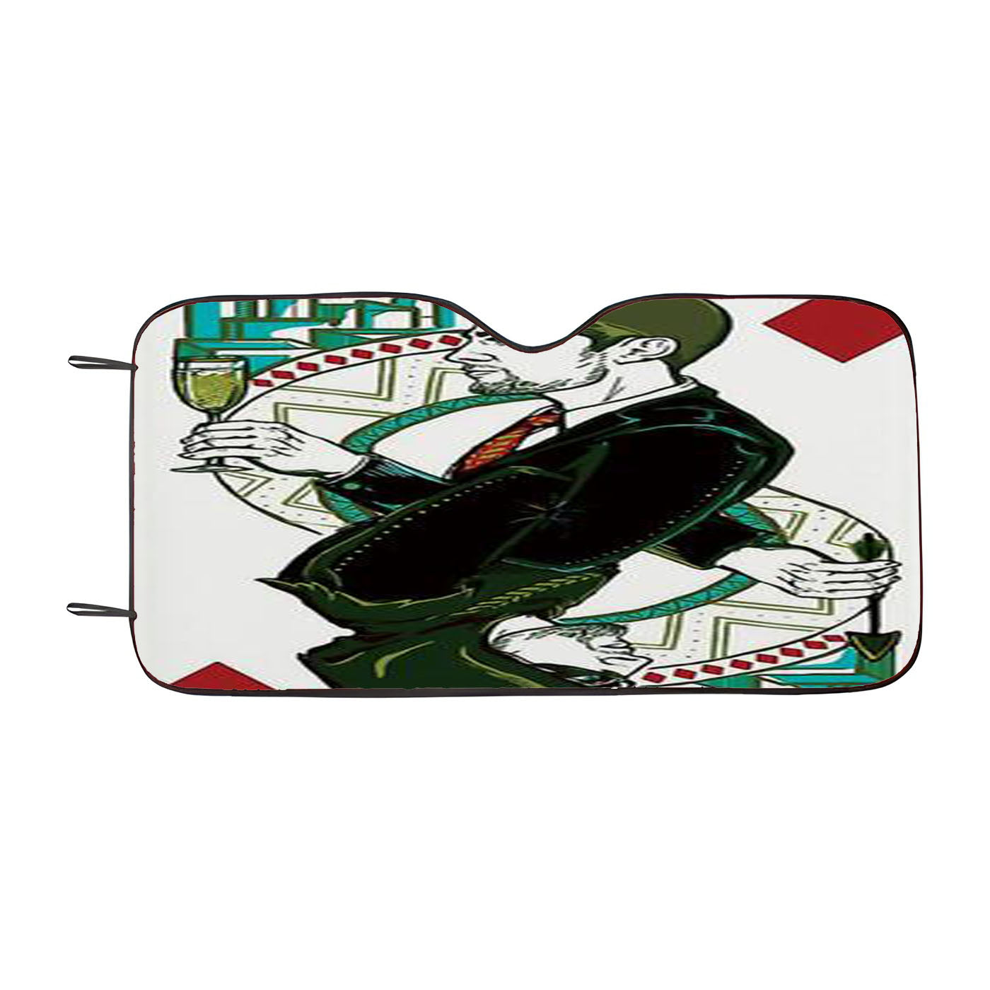 Green Arrow Oliver Queen King Of Diamonds Car Windshield Sunshade