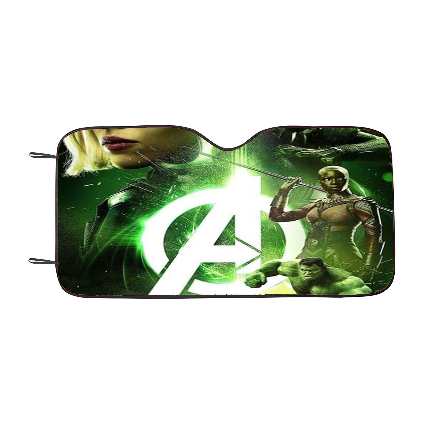 Green Avengers End Game Car Windshield Sunshade