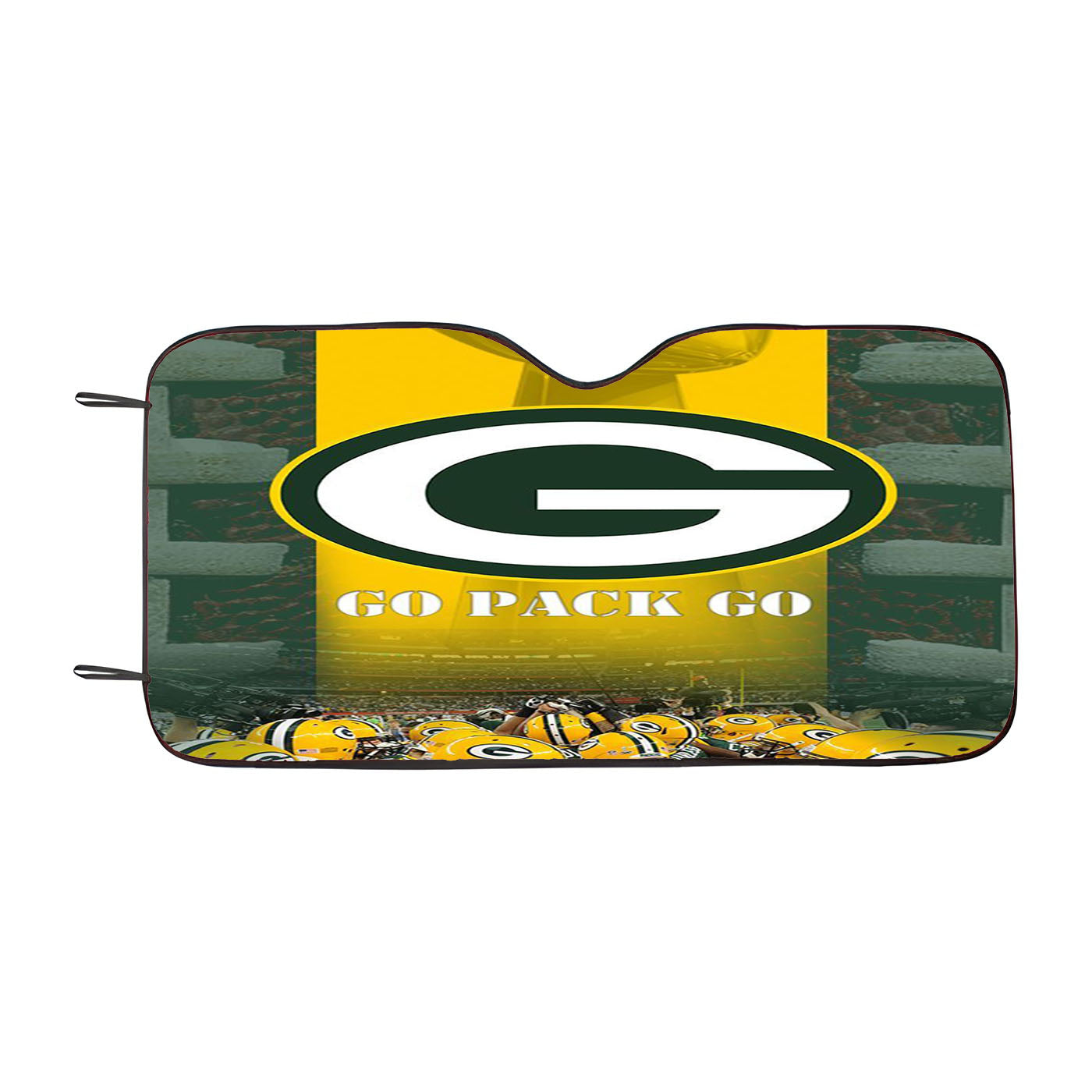Green Bay Packers Go Car Windshield Sunshade