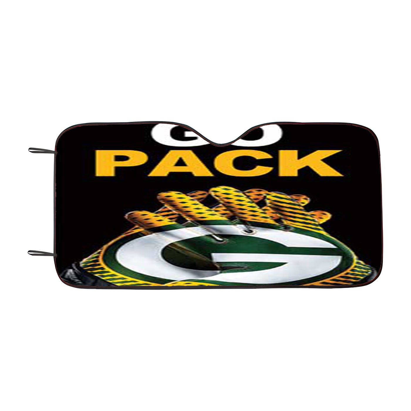 Green Bay Packers Go Pack Car Windshield Sunshade