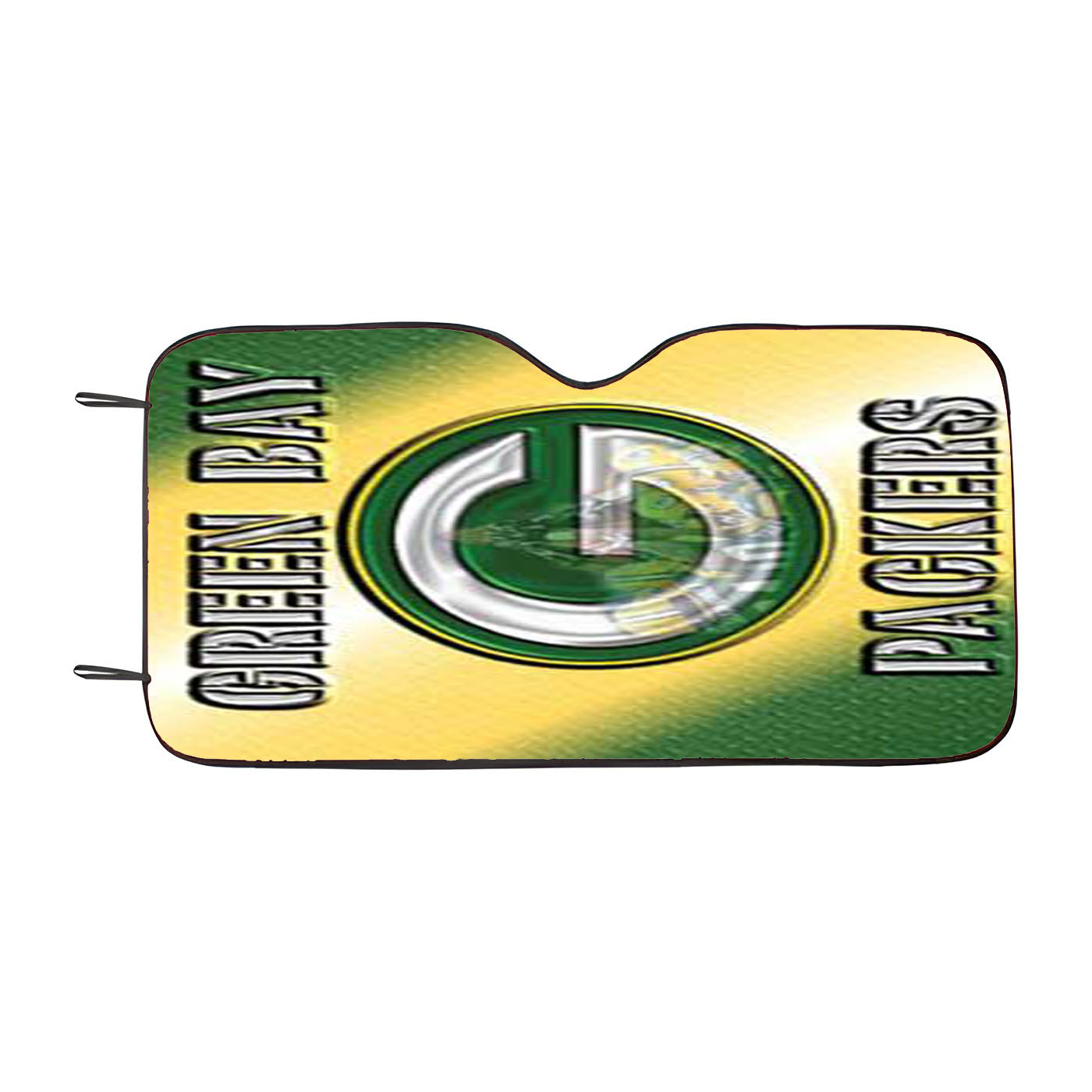 Green Bay Packers Raised Car Windshield Sunshade