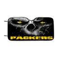Green Bay Packers Skull Car Windshield Sunshade