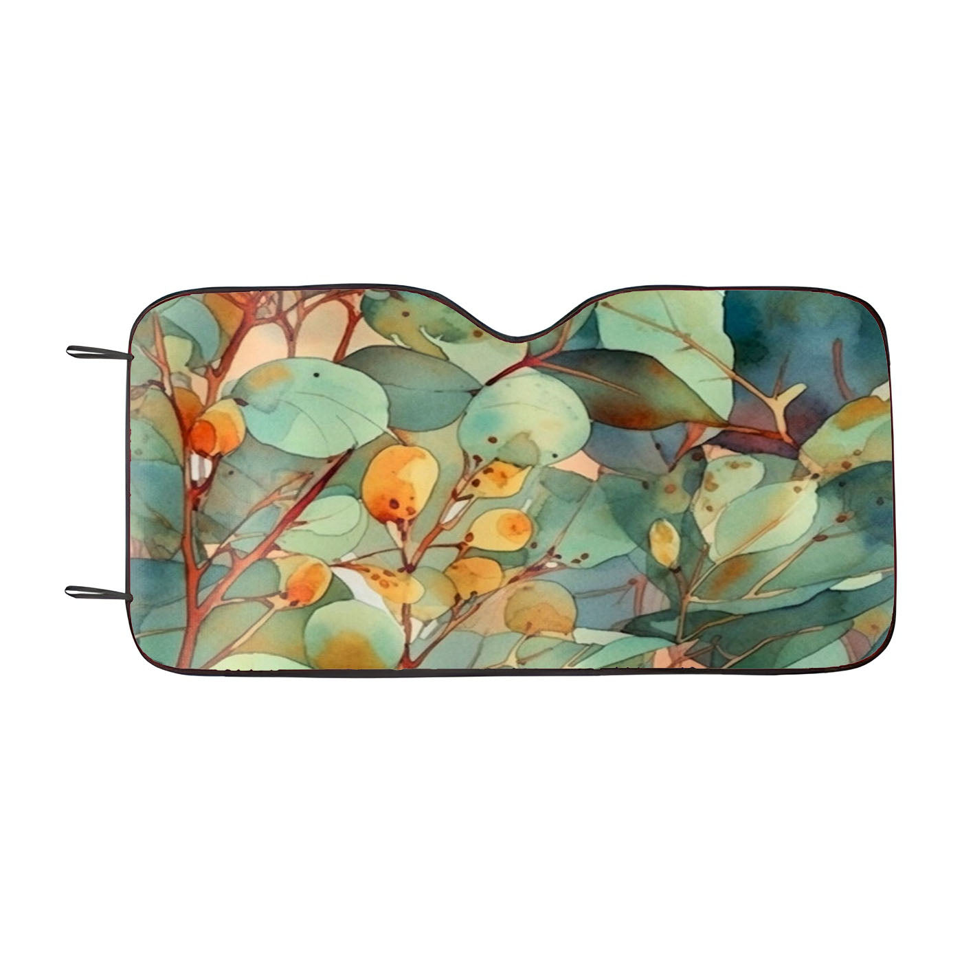 Green Leave Plant Car Windshield Sunshade