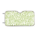 Green Leaves Pattern Illustrations Car Windshield Sunshade