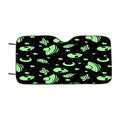Green Pattern Space Traveller Car Windshield Sunshade