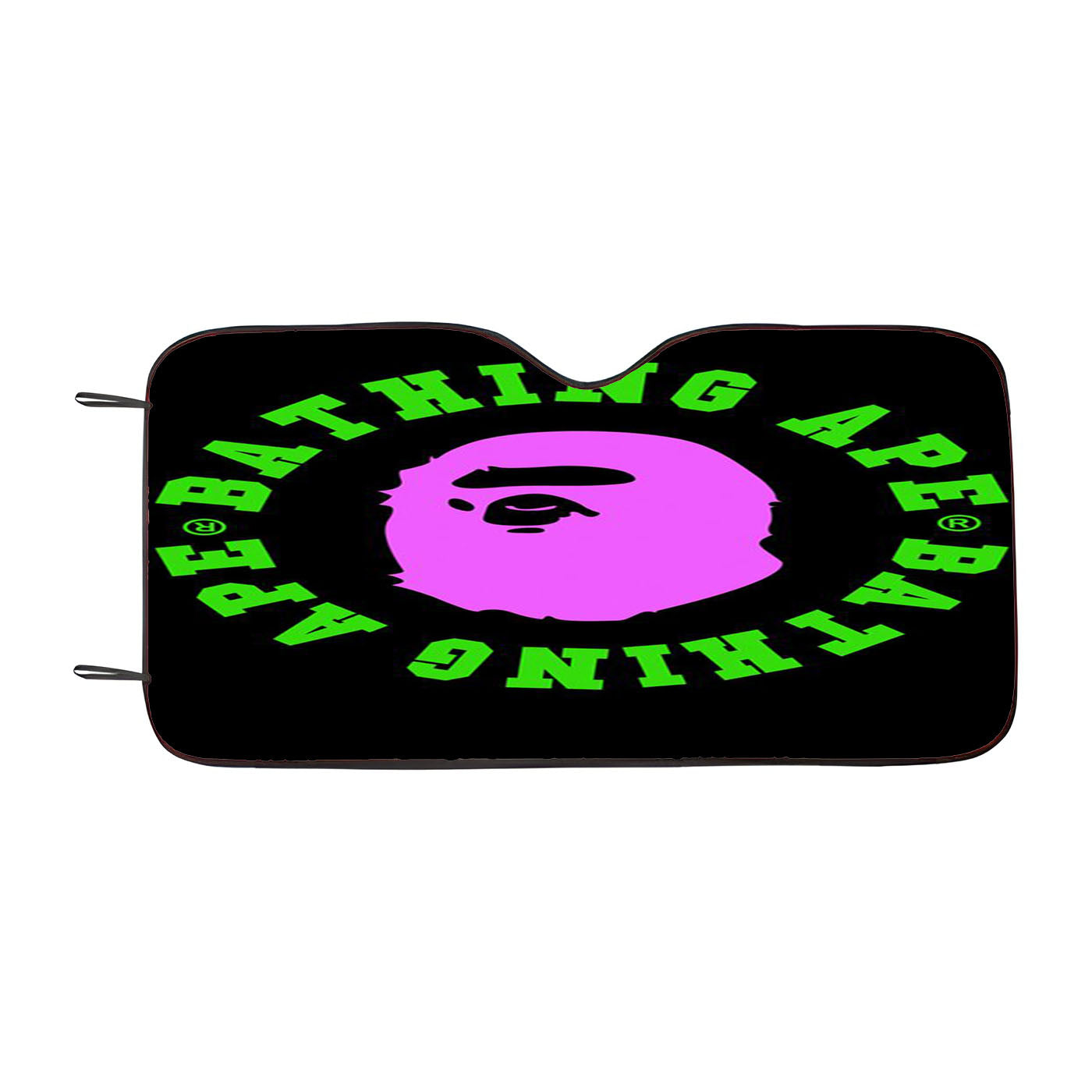 Green Pink Bape Style Car Windshield Sunshade
