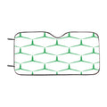 Green Seamless Hexagonalism Pattern Car Windshield Sunshade