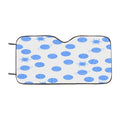 Grey Blue Planet Pattern Doodle Car Windshield Sunshade
