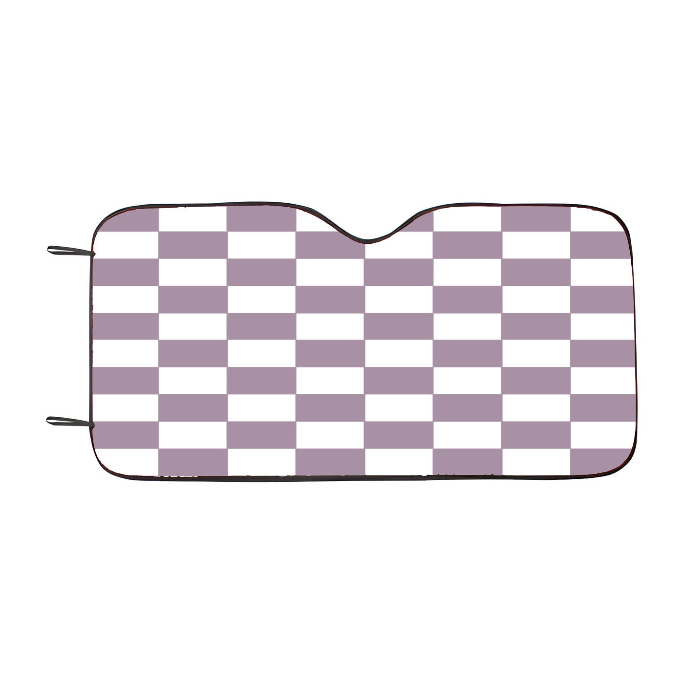 Grey Purple Checkered Board Pattern Color Car Windshield Sunshade
