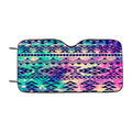 Grunge Tribal Pattern Galaxy Car Windshield Sunshade