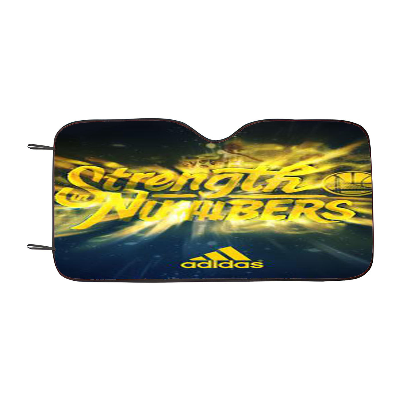 Gsw Strength In Numbers Adidas Car Windshield Sunshade