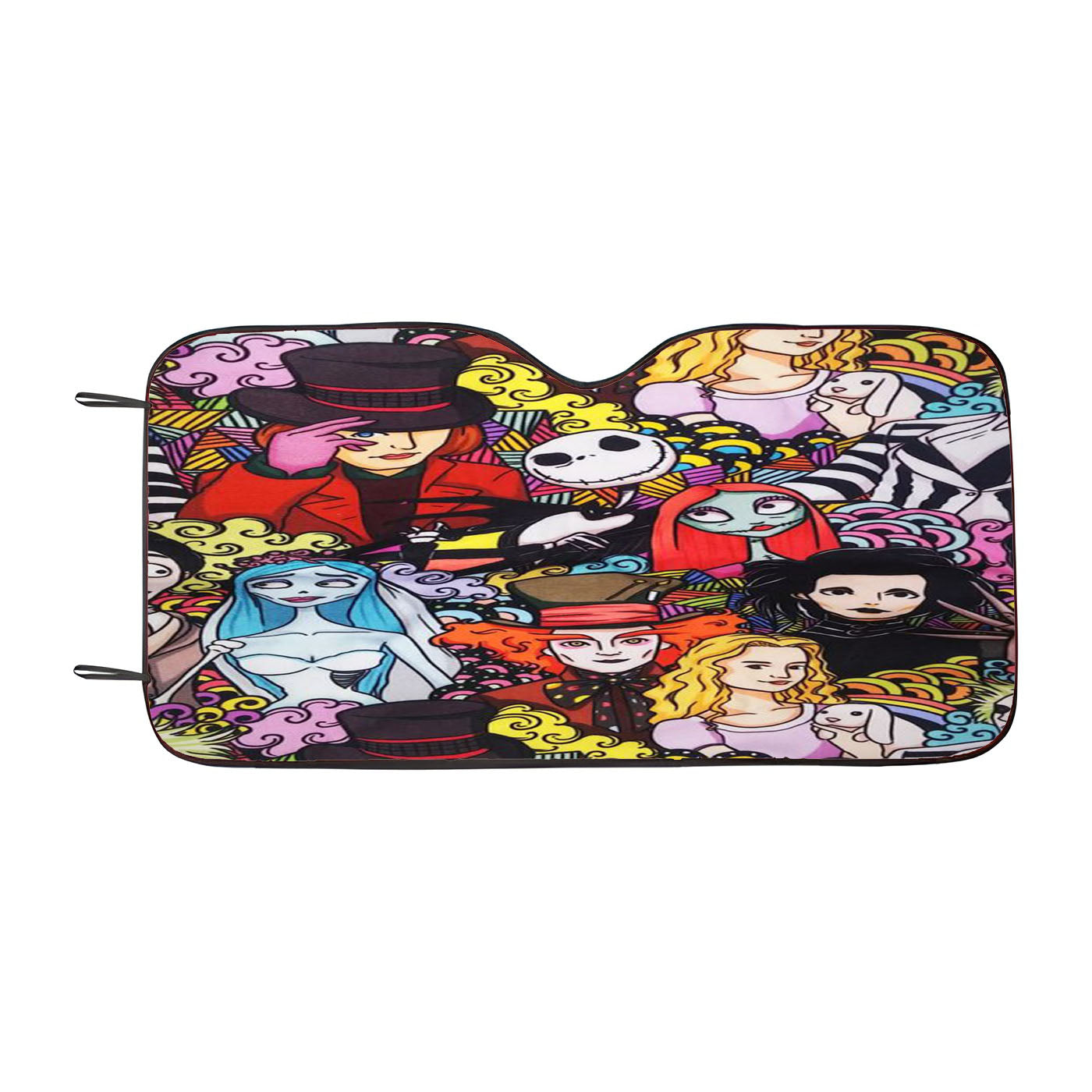 Halloween Johny Depp Pattern Cartoon Car Windshield Sunshade