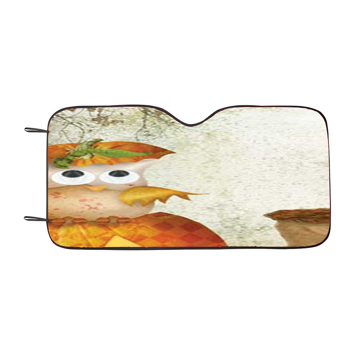 Halloween Owls Car Windshield Sunshade