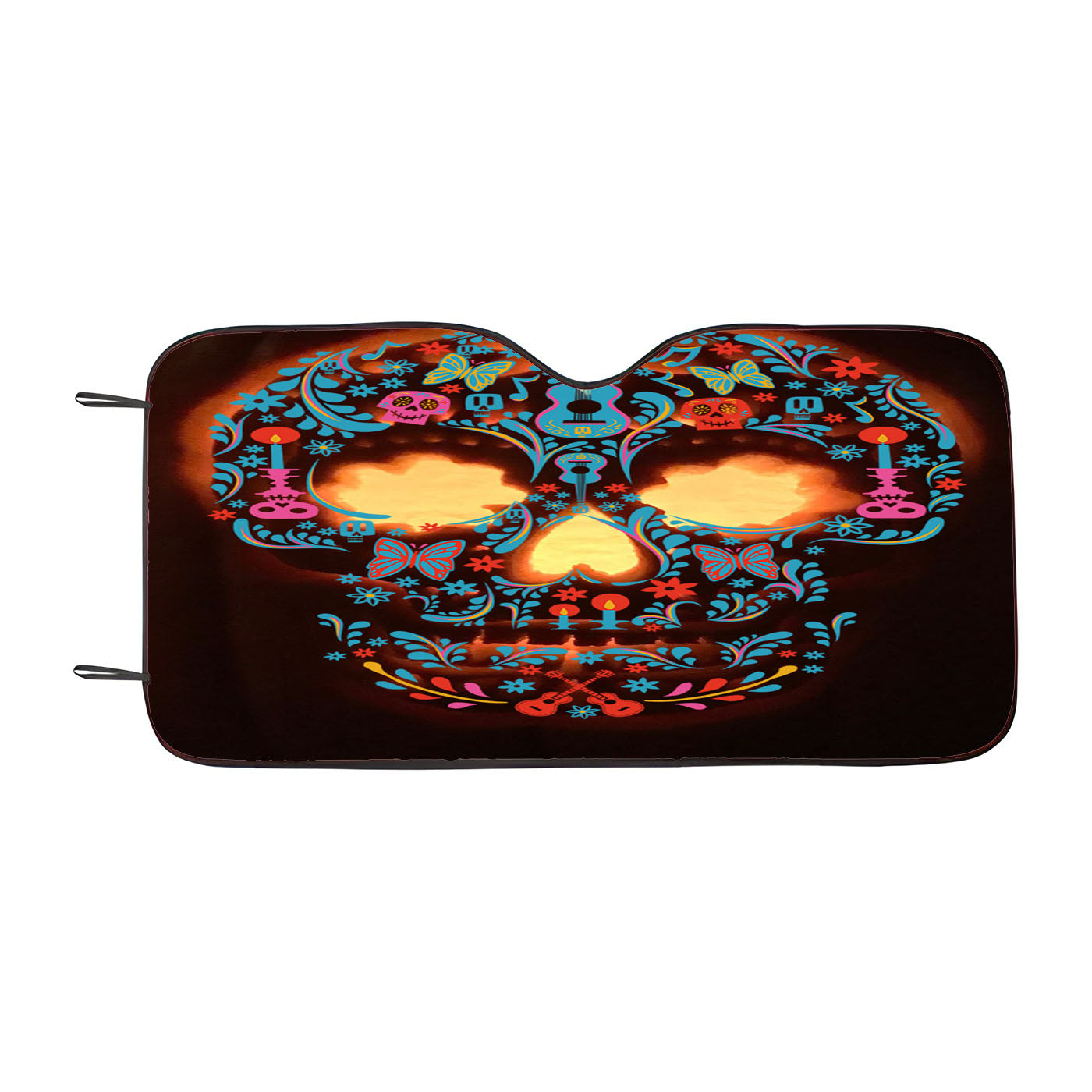 Halloween Skull Disney Pixar Coco Car Windshield Sunshade