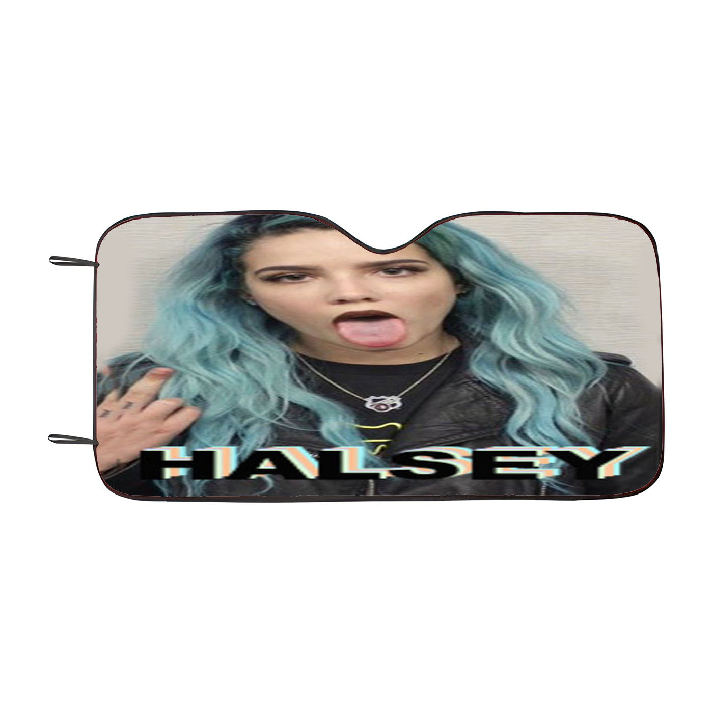 Halsey Blue Hair Car Windshield Sunshade