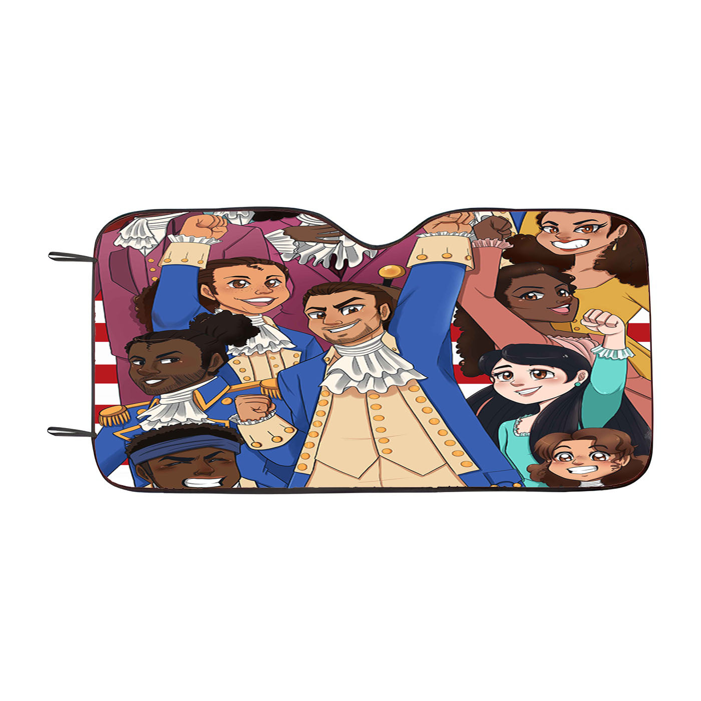 Hamilton American Musical Characters Artwork Car Windshield Sunshade