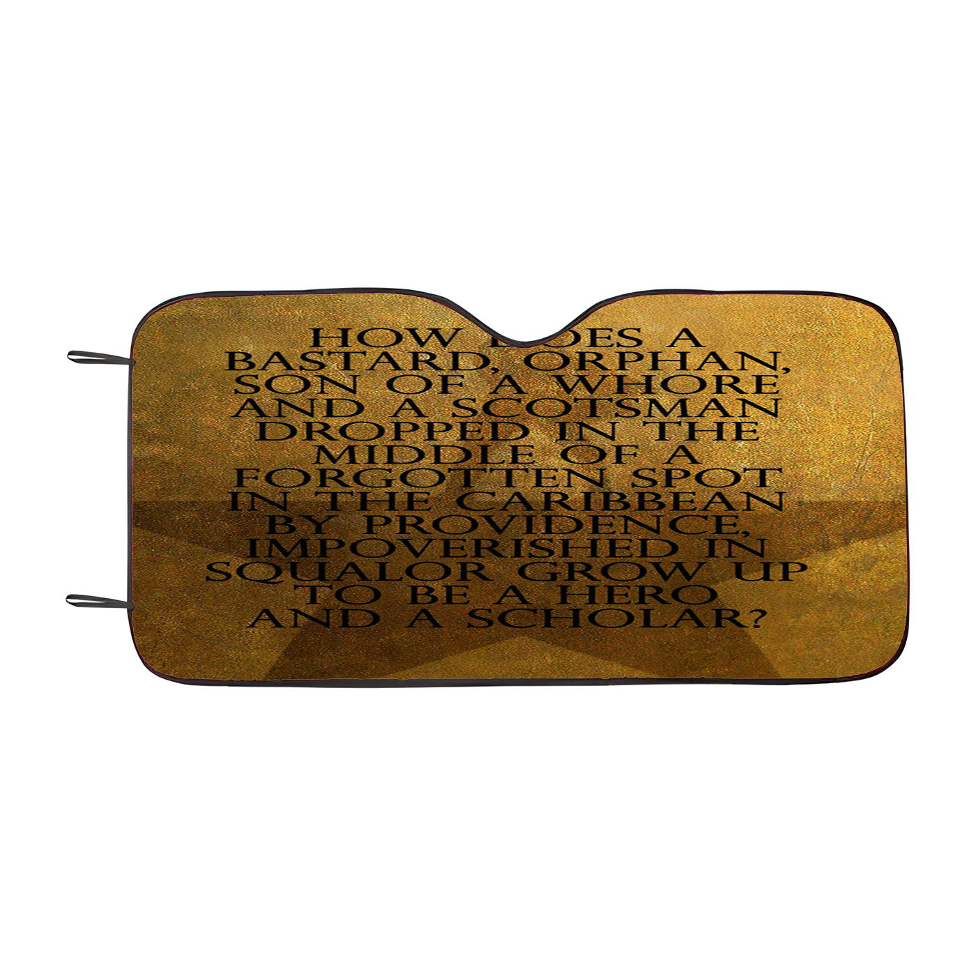 Hamilton Broadway Quotes Car Windshield Sunshade