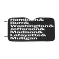 Hamilton Burr Washington Jefferson Madison Lafayette %26 Mulligan Car Windshield Sunshade