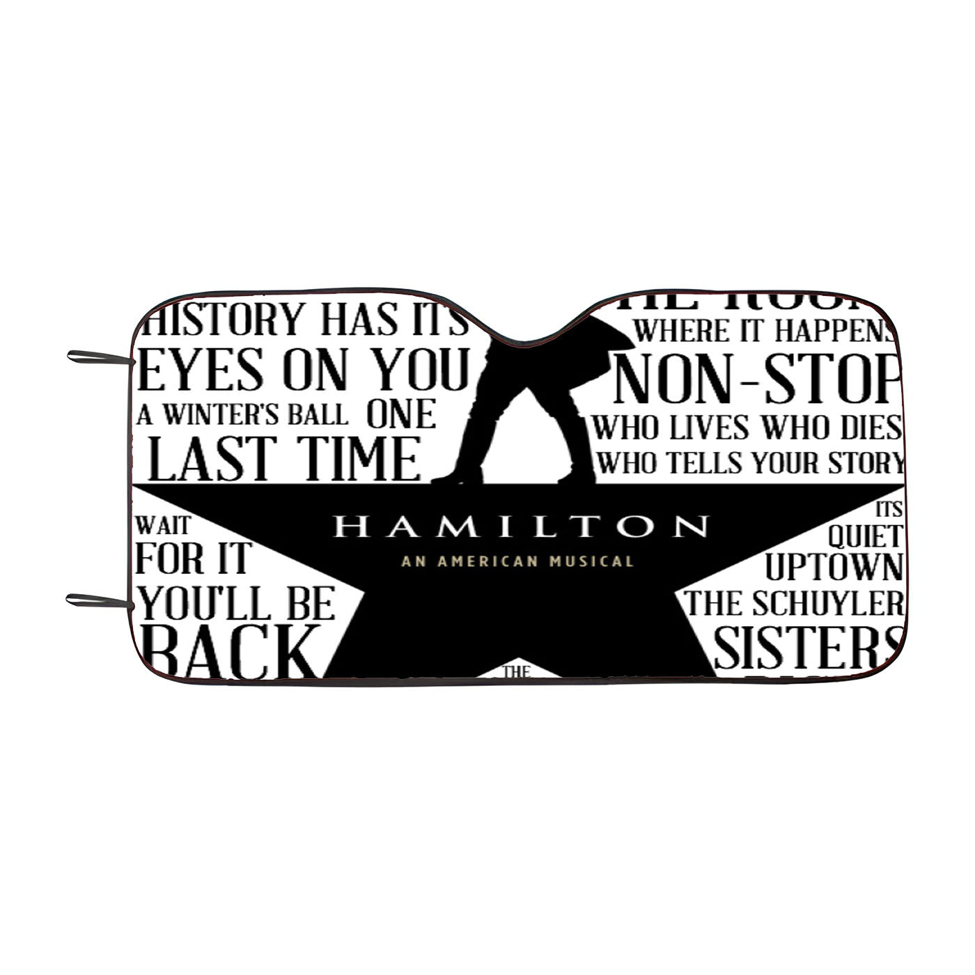 Hamilton Lyrics Car Windshield Sunshade