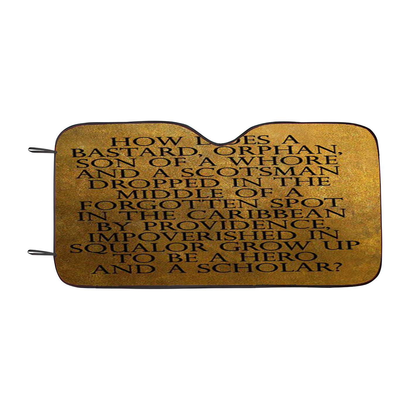 Hamilton Quotes Car Windshield Sunshade