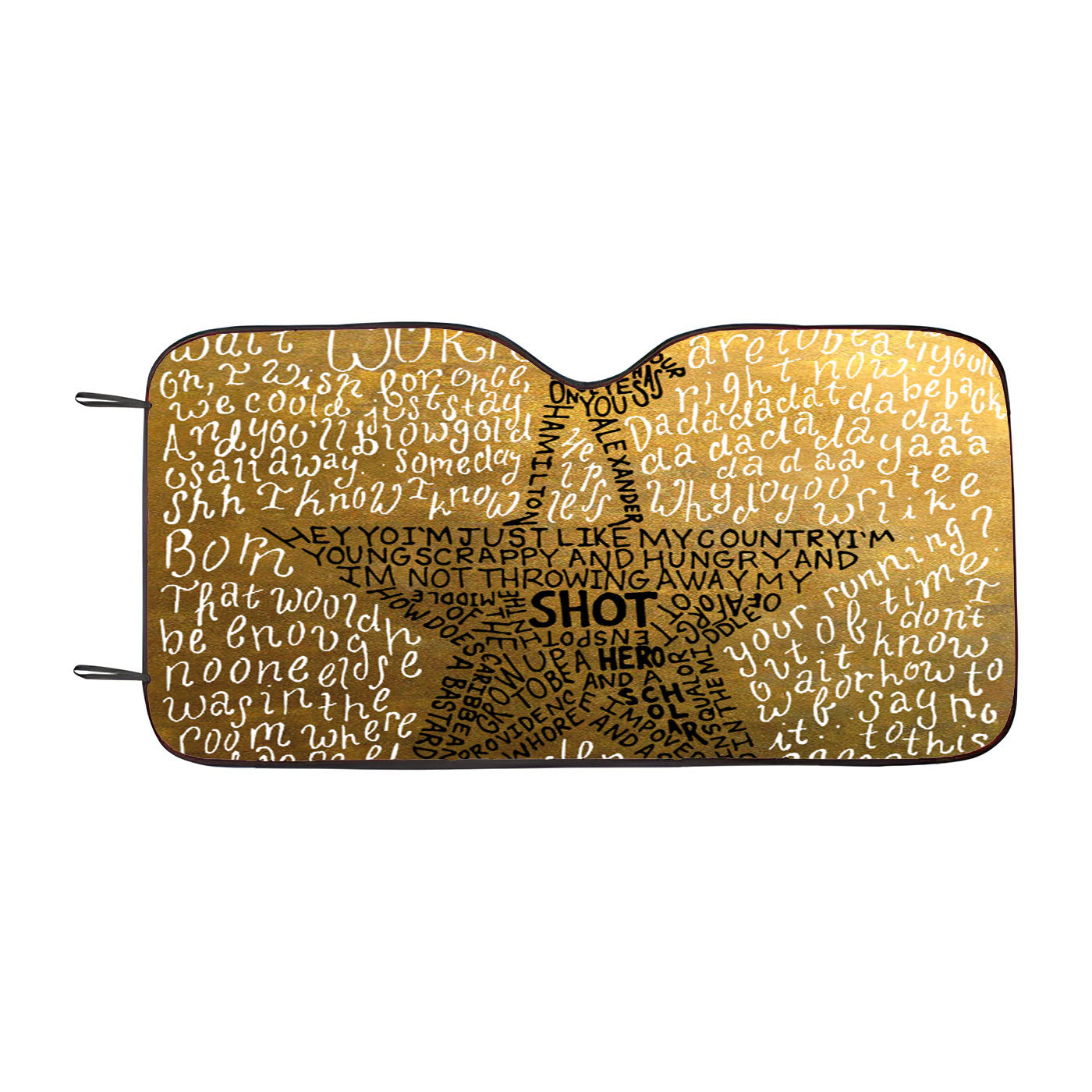Hamilton The Musical Lyric Car Windshield Sunshade