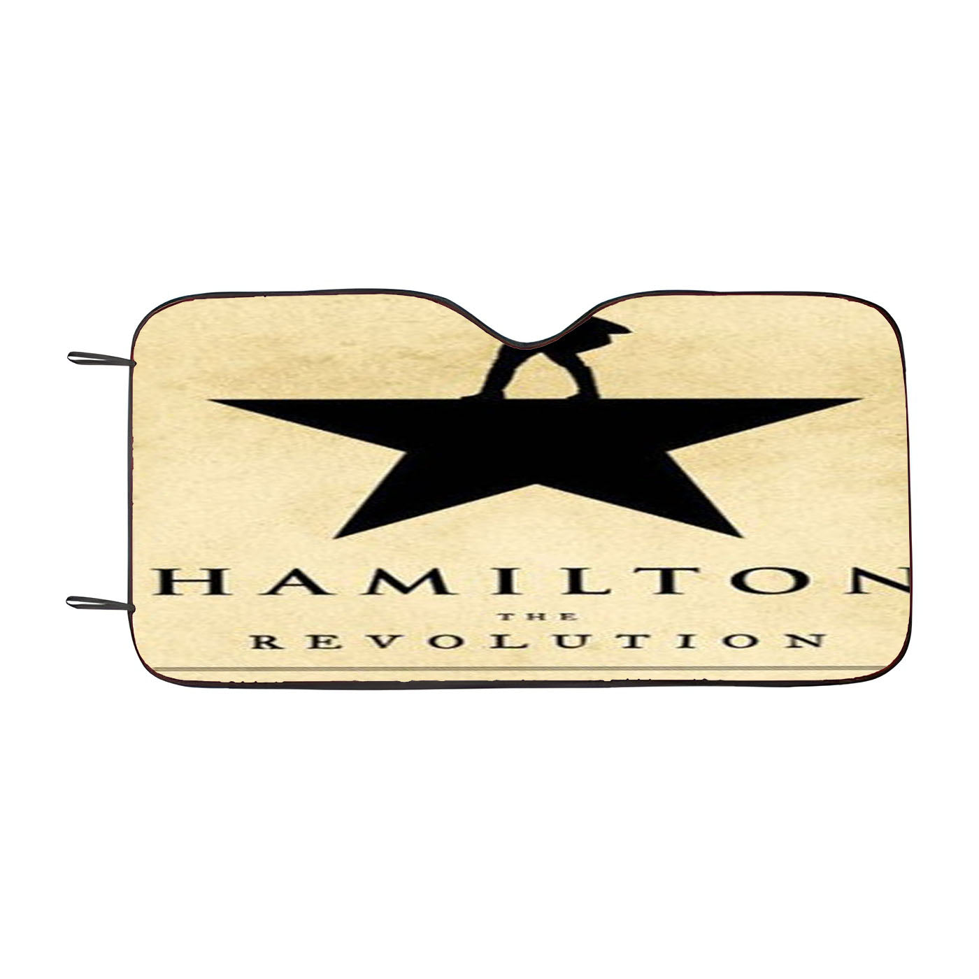 Hamilton The Revolution Book Cover Car Windshield Sunshade