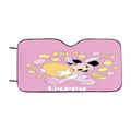 Happy Easter Pink Car Windshield Sunshade
