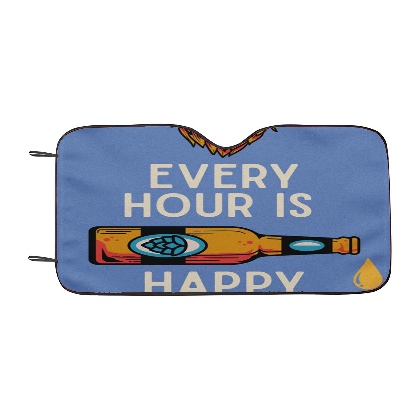Happy Hour Car Windshield Sunshade