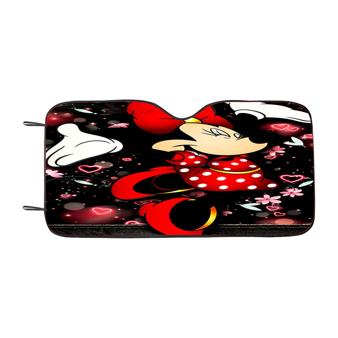 Happy Minni Mouse Coach Flowers Car Windshield Sunshade
